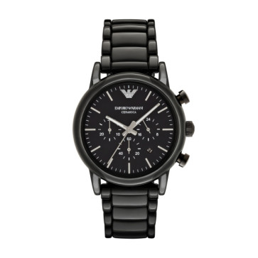 Cinturino per orologio Armani AR1507 Ceramica Nero