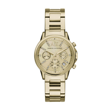 Armani Exchange cinturino dell‘orologio AX4327 Acciaio inossidabile Placcato oro 18mm