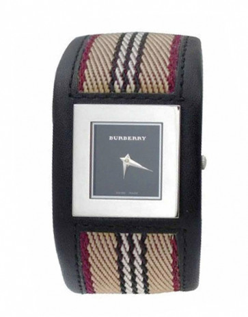 Cinturino per orologio Burberry BU4004 Pelle Nero