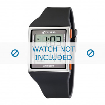 Calypso cinturino dell‘orologio K6061-1 / K6061-2 Gomma Grigio