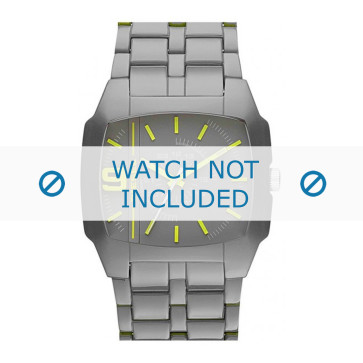 Diesel cinturino dell‘orologio DZ1552 Plastica Grigio 21mm