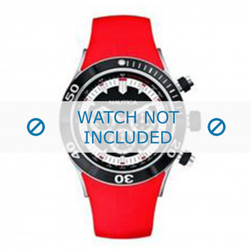 Nautica cinturino dell‘orologio A34002G Gomma / plastica Rosso