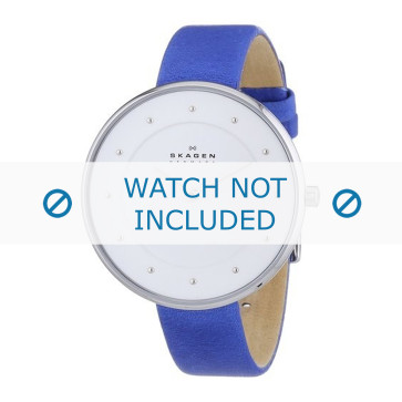 Cinturino per orologio Skagen SKW2172 Pelle Blu 14mm