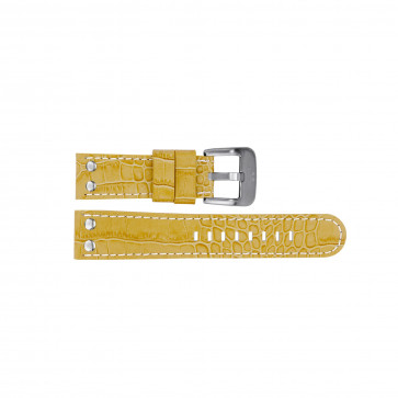 TW Steel cinturino dell‘orologio TWB34 Pelle Beige 22mm + cuciture bianco