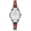Cinturino per orologio Fossil ES3428 Pelle Bordò 7mm