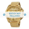 Diesel cinturino dell‘orologio DZ4377 Acciaio inossidabile Oro 24mm