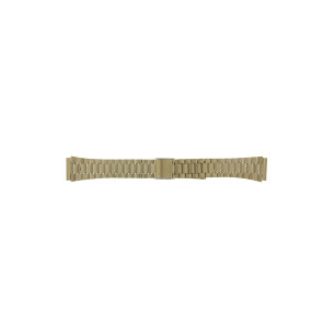 Cinturino per orologio Casio AQ-230GA-9DMQYES / 10339808 Acciaio Placcato oro 18mm