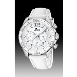 Cinturino per orologio Lotus 15782-1 Pelle Bianco 21mm