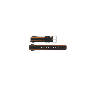 Cinturino per orologio Lotus 18172-3 / 18172-7 Silicone Nero 15mm