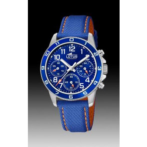 Cinturino per orologio Lotus 18581-2 Pelle Blu 18mm