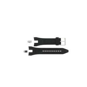 Horlogeband Seiko SNL049P1 / 7L22-0AT0 / 4A581JTR Rubber Zwart 28mm