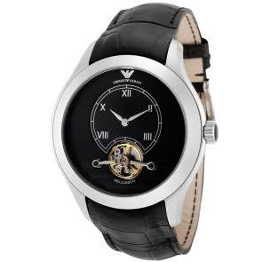 Cinturino per orologio Armani AR4637 Pelle Nero 22mm