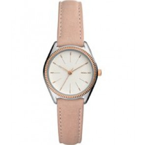 Cinturino per orologio Fossil ES4574 Pelle Beige 14mm