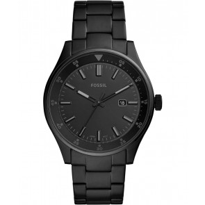 Cinturino per orologio Fossil FS5531 Acciaio Nero 22mm