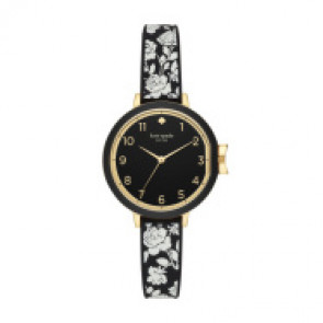 Cinturino per orologio Kate Spade New York KSW1476 Pelle Nero