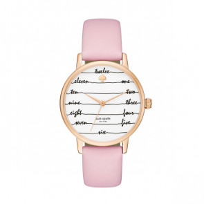 Cinturino per orologio Kate Spade New York KSW9021 Pelle Rosa 16mm