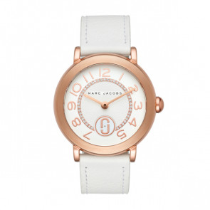 Cinturino per orologio Marc by Marc Jacobs MJ1616 Pelle Bianco 18mm