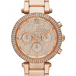 Cinturino per orologio Michael Kors MK5857 Acciaio Vino rosé 20mm