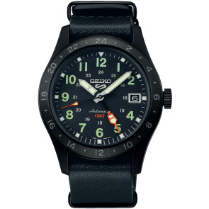 Cinturino per orologio Seiko SSK025K1 / 4R34-00C0 / L0PF011M0 Pelle/Plastica Nero 20mm