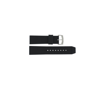 Cinturino per orologio Zodiac ZO3701 Gomma Nero 24mm
