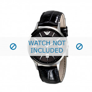 Cinturino per orologio Armani AR2411 Pelle Nero 22mm