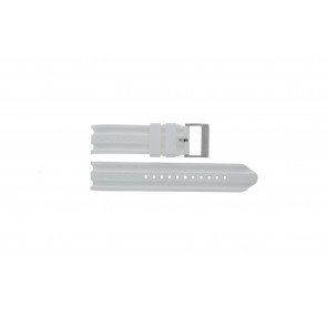 Cinturino per orologio Nautica A14608G / A16603G Gomma Bianco 22mm