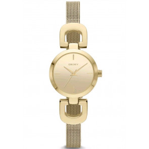 DKNY cinturino dell‘orologio NY2101 Metallo Placcato oro 8mm