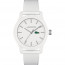 Lacoste cinturino dell‘orologio 2010762 / LC-79-1-47-2546 Gomma Bianco 21mm