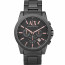 Cinturino per orologio Armani Exchange AX2086 Acciaio inossidabile Nero 22mm