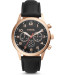 Cinturino per orologio Fossil BQ2283 Pelle Nero 22mm