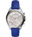 Cinturino per orologio Fossil BQ3109 Pelle Blu 18mm