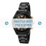 Armani cinturino dell‘orologio AR1411 Ceramica Nero 18mm