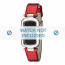Marc by Marc Jacobs cinturino dell‘orologio MJ1499 Pelle Rosso 12mm + cuciture bianco